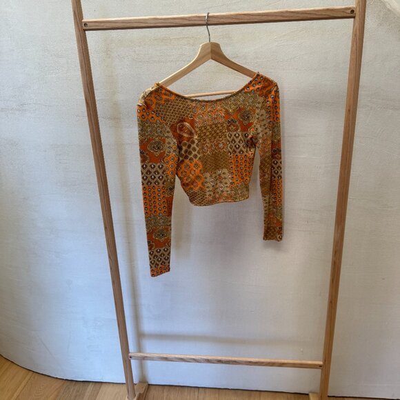 PALOMA WOOL  Lenny Reversible Top In Orange Size Small - Picture 7 of 7